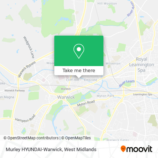Murley HYUNDAI-Warwick map