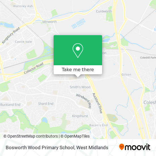 Bosworth Wood Primary School map