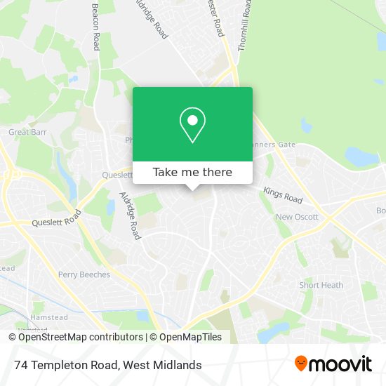 74 Templeton Road map