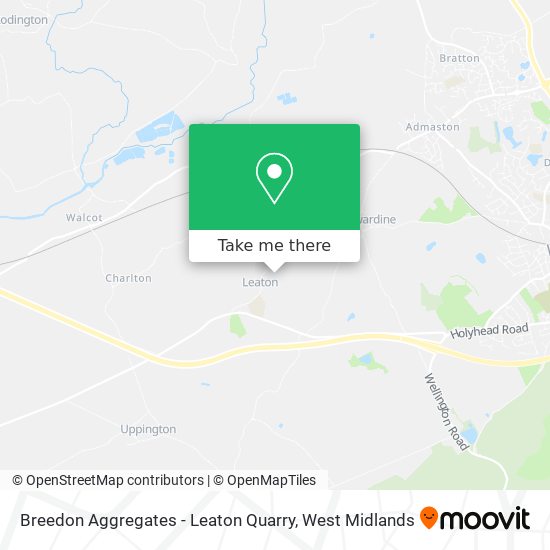 Breedon Aggregates - Leaton Quarry map