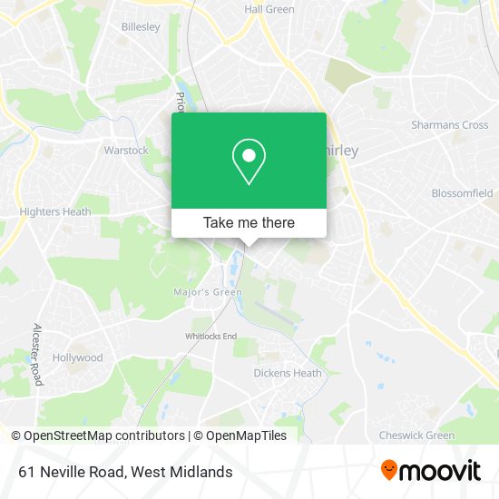 61 Neville Road map