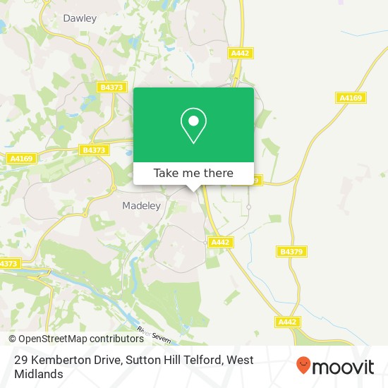 29 Kemberton Drive, Sutton Hill Telford map