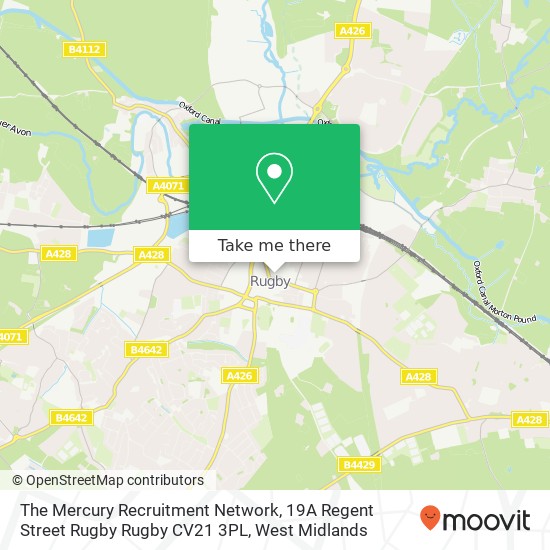 The Mercury Recruitment Network, 19A Regent Street Rugby Rugby CV21 3PL map