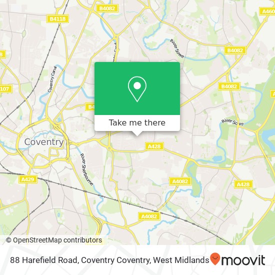 88 Harefield Road, Coventry Coventry map