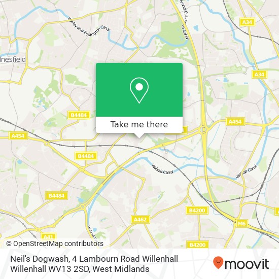 Neil's Dogwash, 4 Lambourn Road Willenhall Willenhall WV13 2SD map