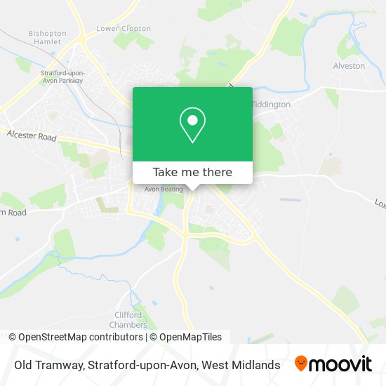 Old Tramway, Stratford-upon-Avon map