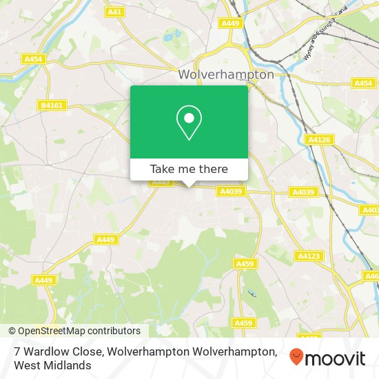 7 Wardlow Close, Wolverhampton Wolverhampton map