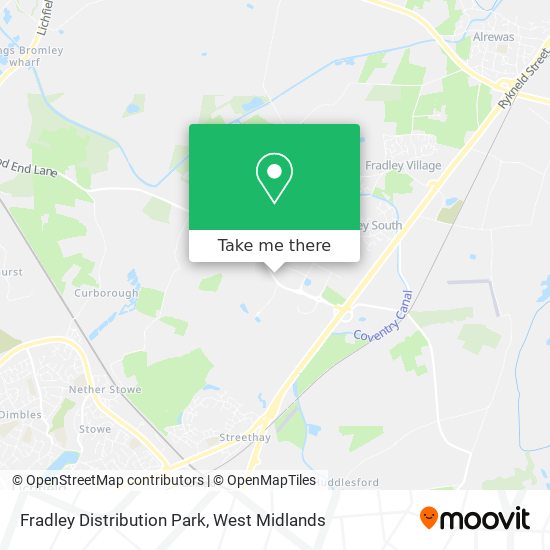 Fradley Distribution Park map