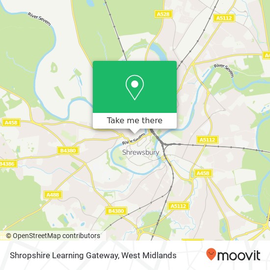 Shropshire Learning Gateway map