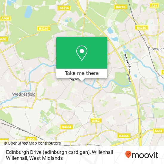 Edinburgh Drive (edinburgh cardigan), Willenhall Willenhall map