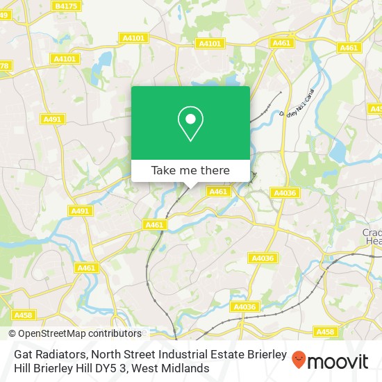 Gat Radiators, North Street Industrial Estate Brierley Hill Brierley Hill DY5 3 map