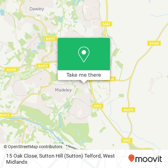 15 Oak Close, Sutton Hill (Sutton) Telford map