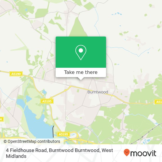 4 Fieldhouse Road, Burntwood Burntwood map