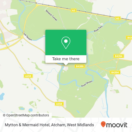 Mytton & Mermaid Hotel, Atcham map