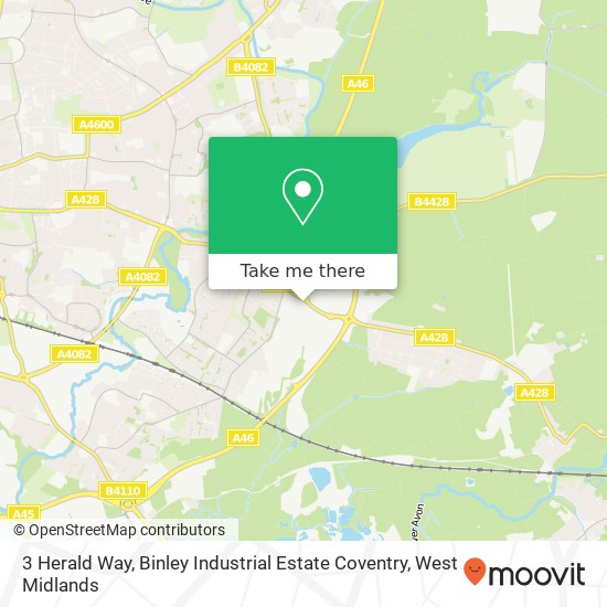 3 Herald Way, Binley Industrial Estate Coventry map