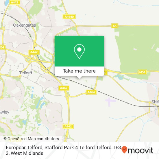 Europcar Telford, Stafford Park 4 Telford Telford TF3 3 map