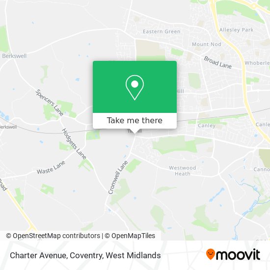 Charter Avenue, Coventry map