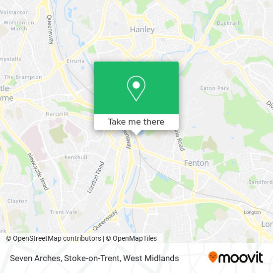 Seven Arches, Stoke-on-Trent map