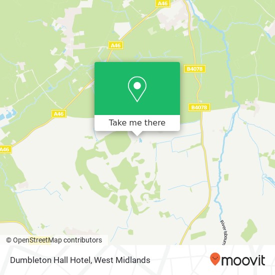 Dumbleton Hall Hotel map