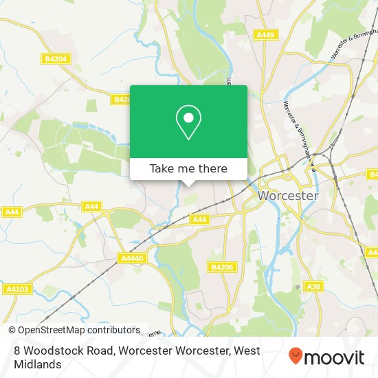 8 Woodstock Road, Worcester Worcester map