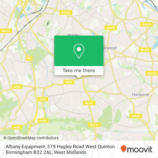 Albany Equipment, 379 Hagley Road West Quinton Birmingham B32 2AL map