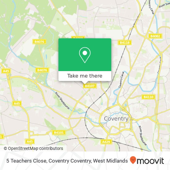 5 Teachers Close, Coventry Coventry map
