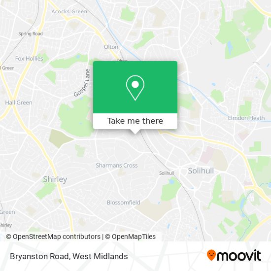 Bryanston Road map