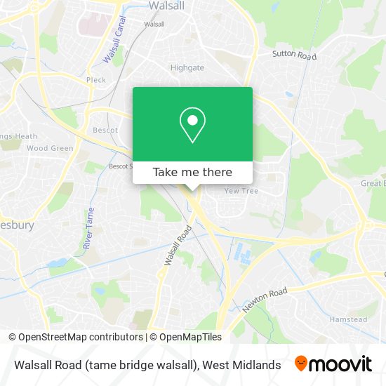 Walsall Road (tame bridge walsall) map