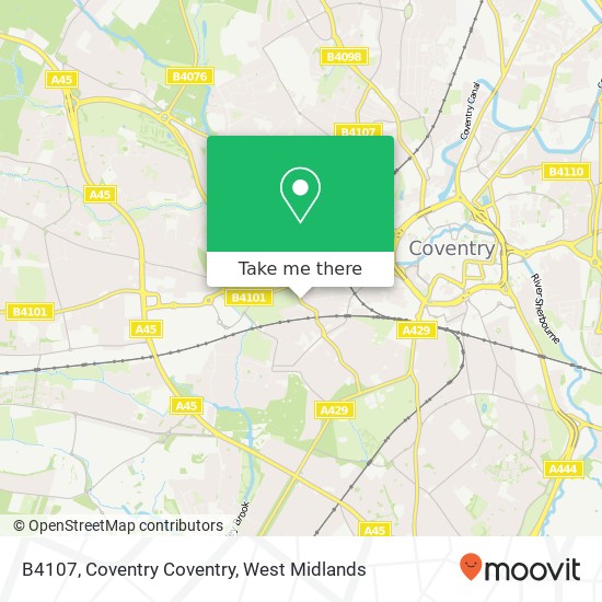 B4107, Coventry Coventry map