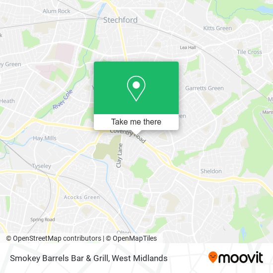 Smokey Barrels Bar & Grill map