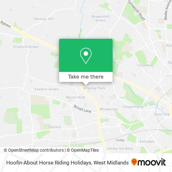 Hoofin-About Horse Riding Holidays map