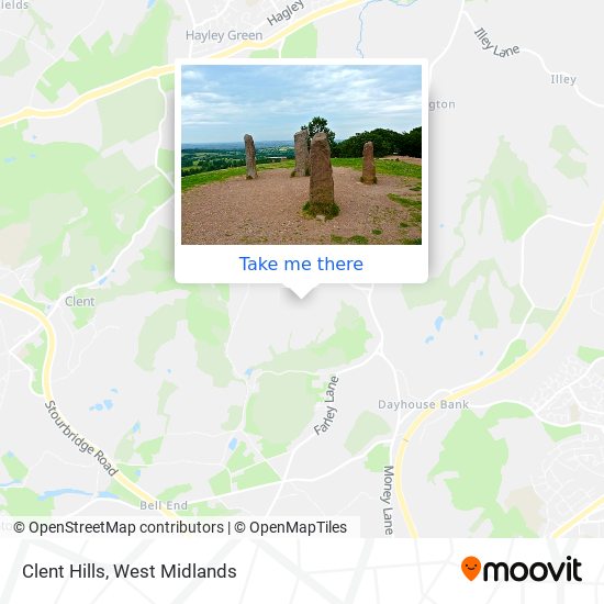 Clent Hills map