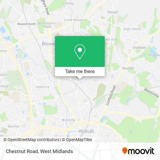 Chestnut Road map