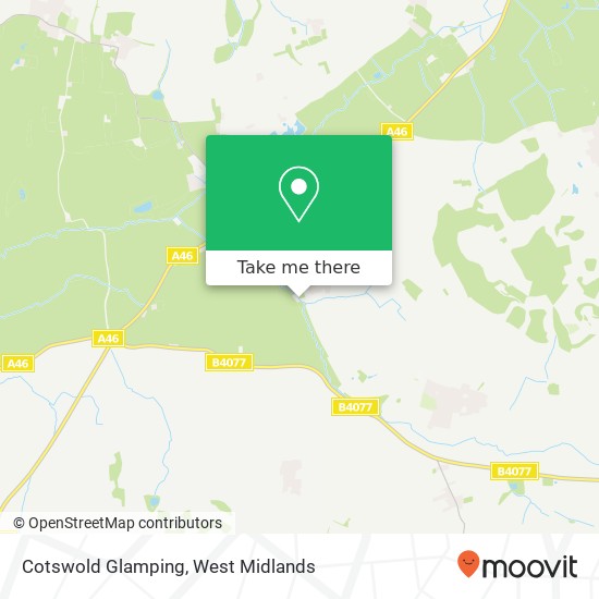 Cotswold Glamping map