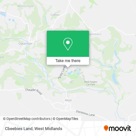 Cbeebies Land map