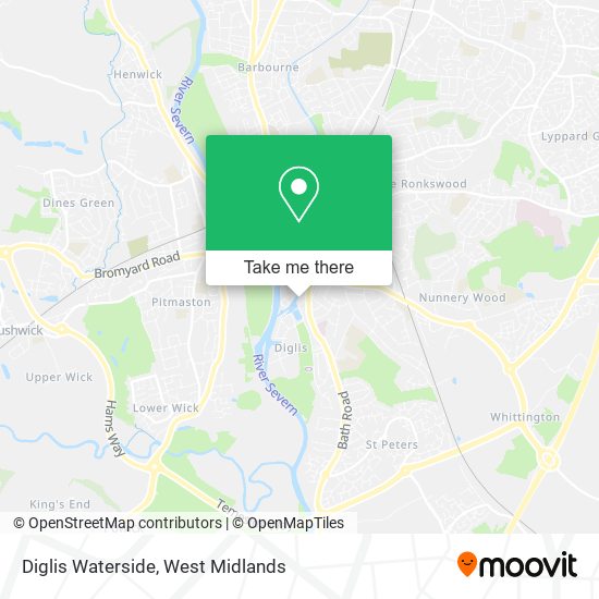 Diglis Waterside map