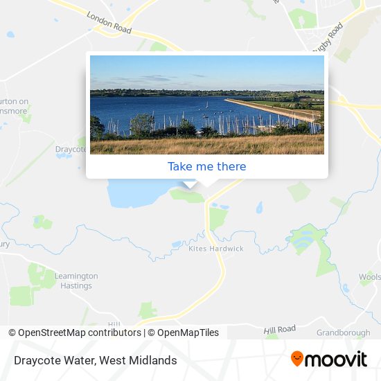 Draycote Water map