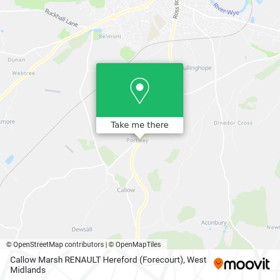Callow Marsh RENAULT Hereford (Forecourt) map