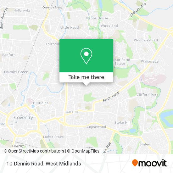 10 Dennis Road map