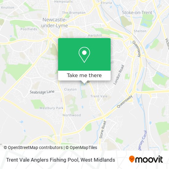 Trent Vale Anglers Fishing Pool map