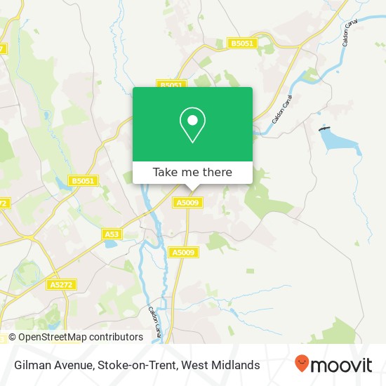 Gilman Avenue, Stoke-on-Trent map