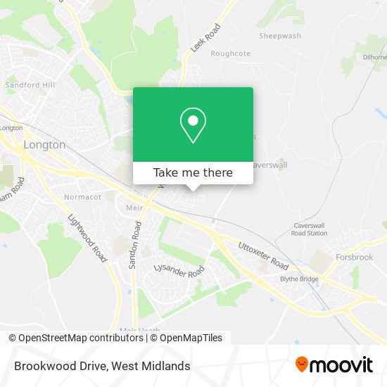 Brookwood Drive map