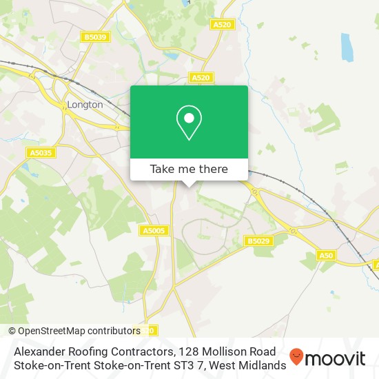 Alexander Roofing Contractors, 128 Mollison Road Stoke-on-Trent Stoke-on-Trent ST3 7 map