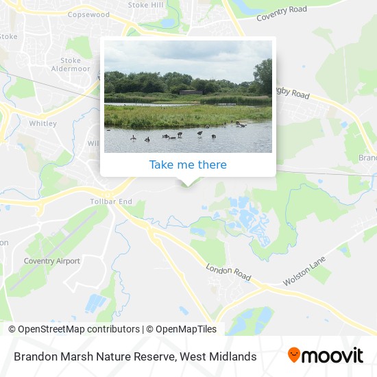 How to get to Brandon Marsh Nature Reserve in Coventry by Bus?