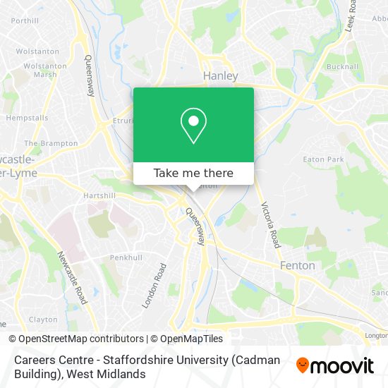 Careers Centre - Staffordshire University (Cadman Building) map