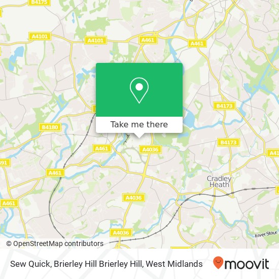 Sew Quick, Brierley Hill Brierley Hill map