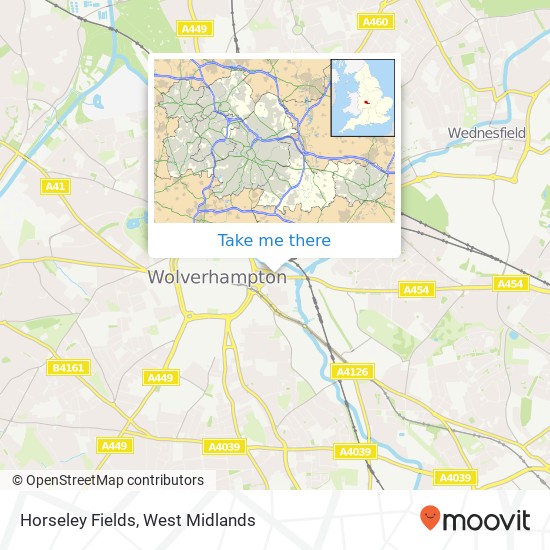 Horseley Fields, Wolverhampton Wolverhampton map