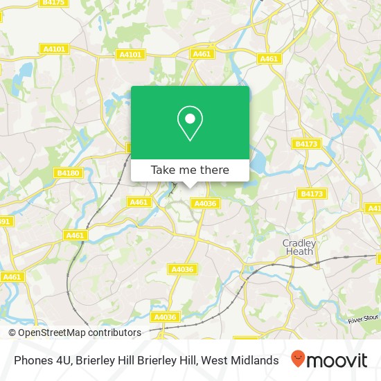 Phones 4U, Brierley Hill Brierley Hill map