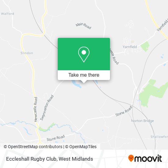 Eccleshall Rugby Club map
