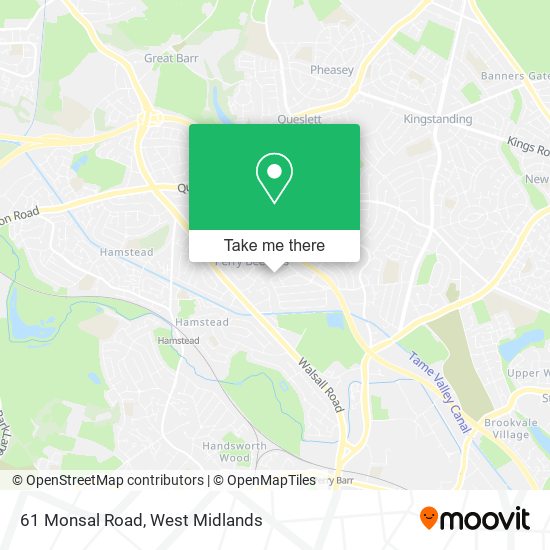 61 Monsal Road map
